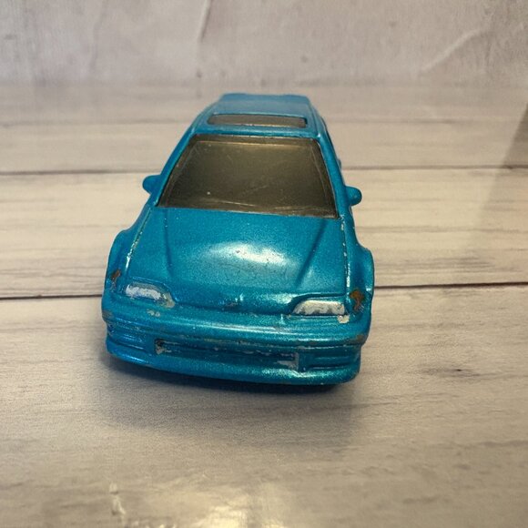 Hot Wheels 1990 Honda Civic EF Teal HW CITY Car 2014 Mattel (SKU: 187TO) - Picture 3 of 5
